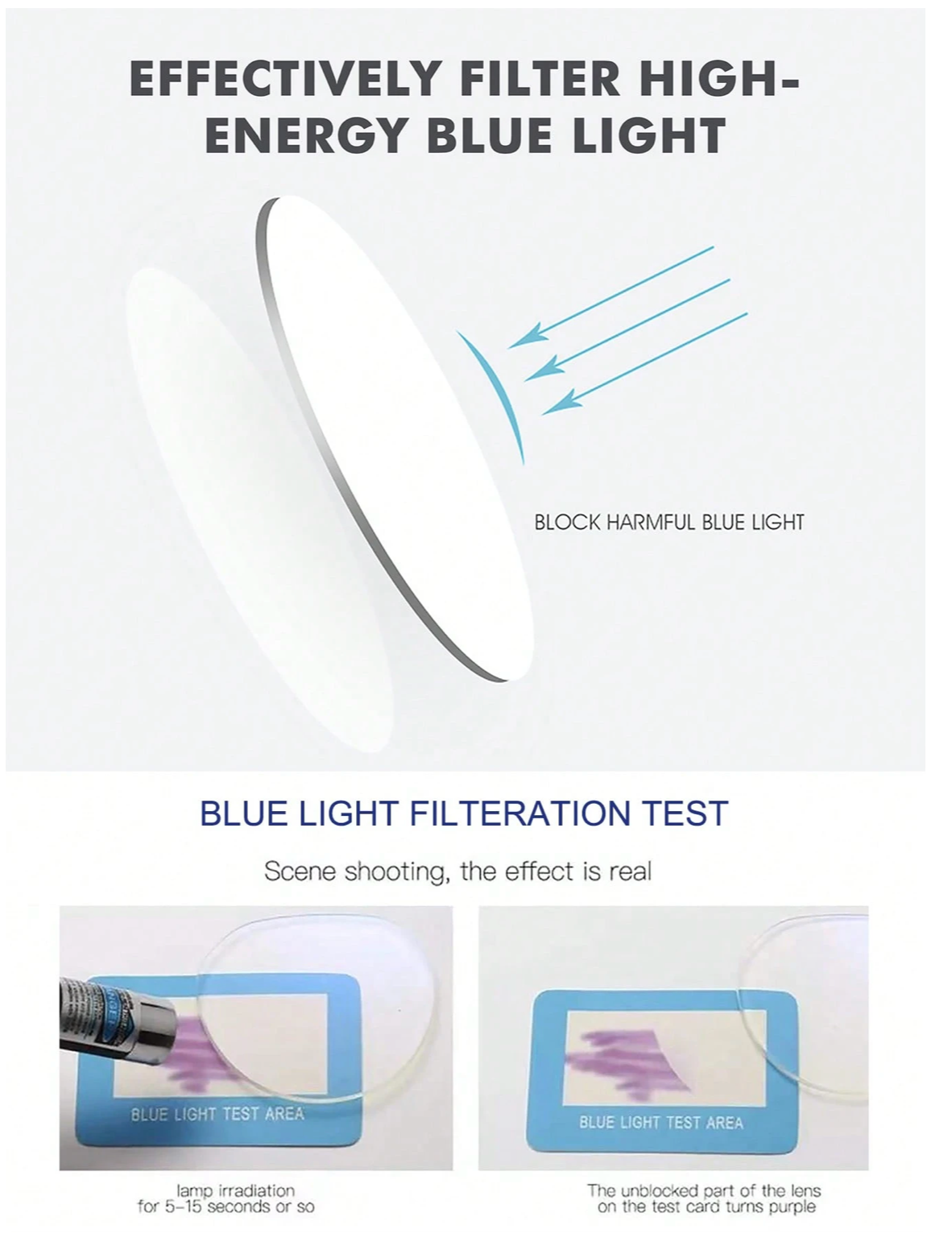 Lunettes Anti-Lumière Bleue – Modèle Noir Élégant