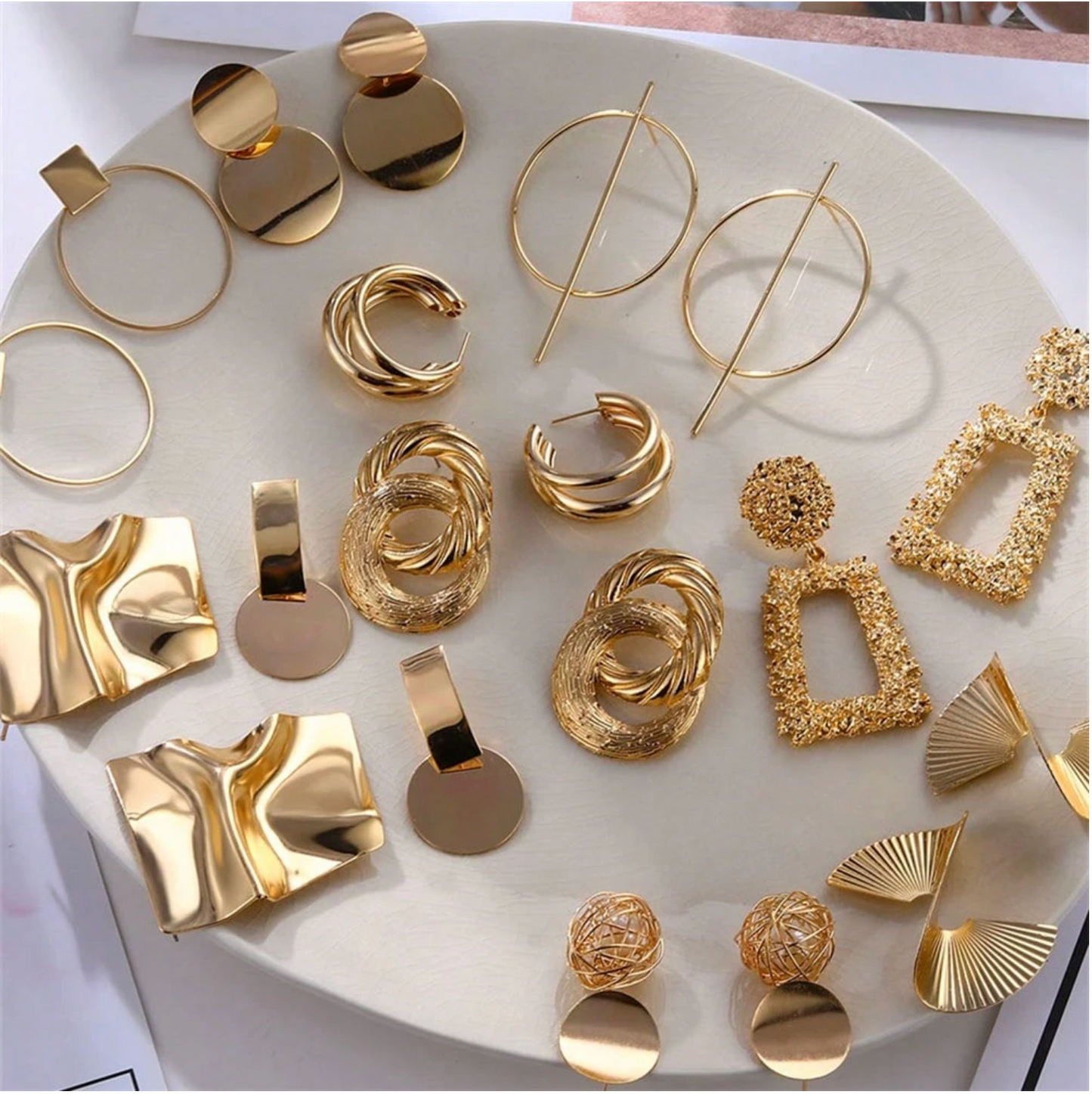 Lot de boucles d'oreilles