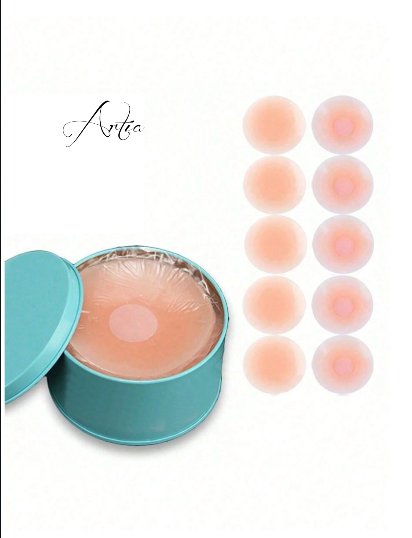 Cache-tétons en silicone – Lot de 10 pièces