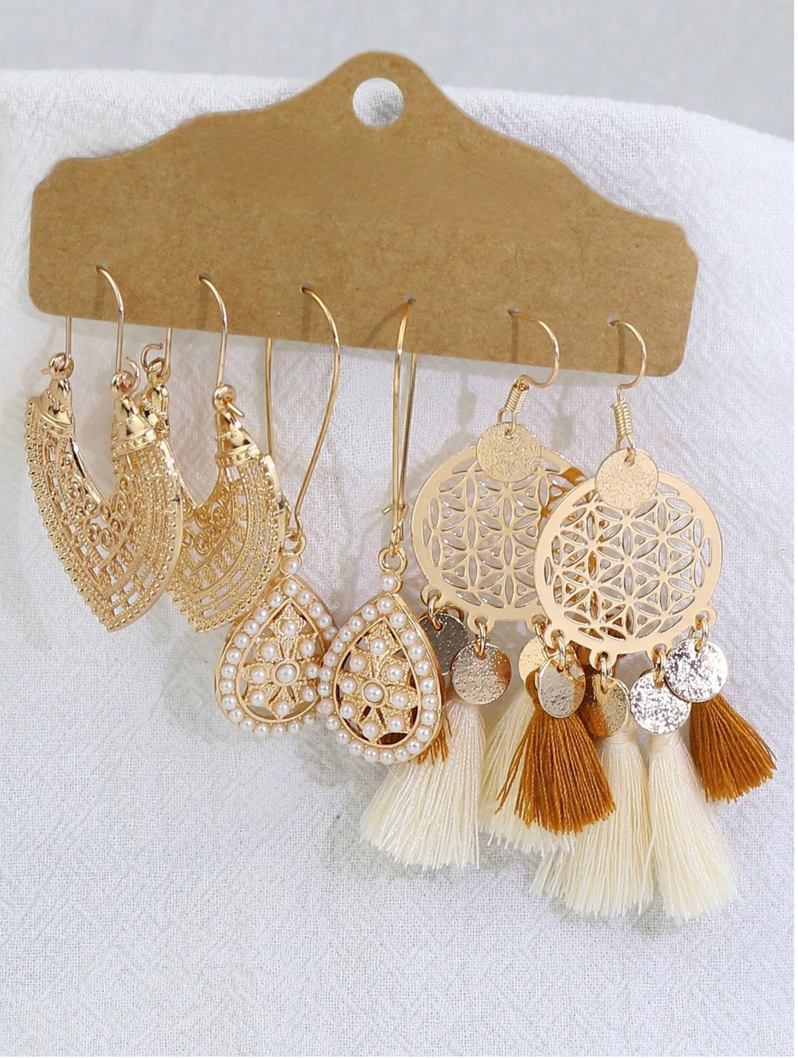 Lot de boucles d'oreilles