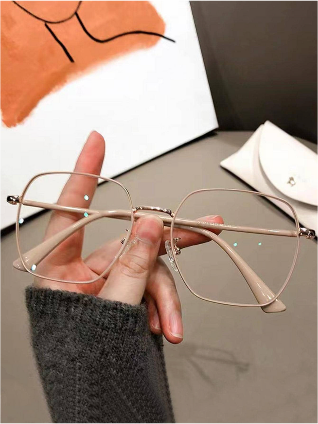 Lunette anti lumière bleue marron