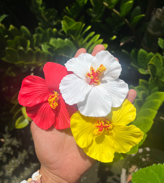 Lot de 3 fleur d'hibiscus