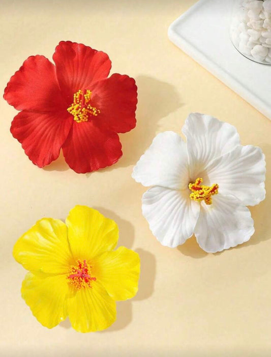 Lot de 3 fleur d'hibiscus